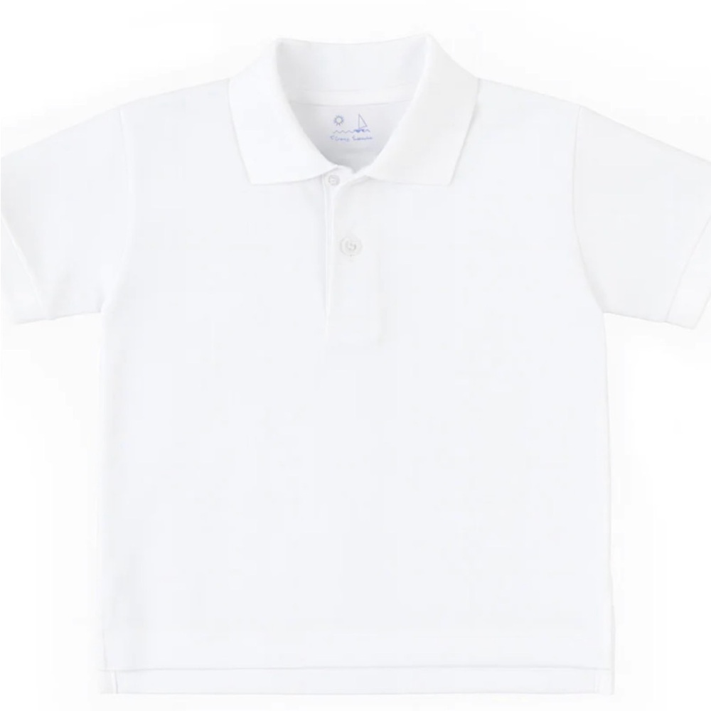 Florence Eiseman White Polo Shirt for Kids
